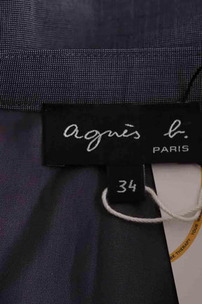 Mini jupe Agnès B. Gris en Coton