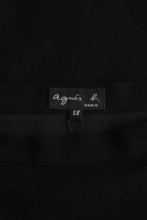 Mini jupe Agnès B. Noir en Polyester