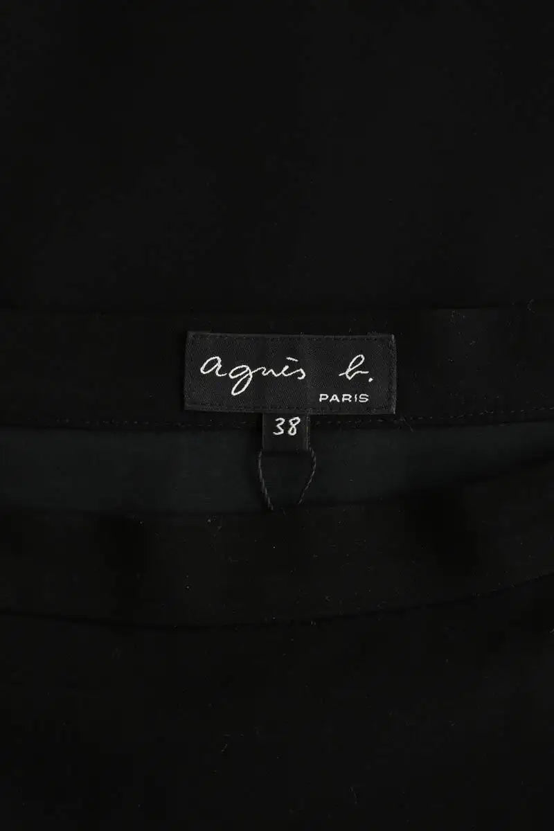Mini jupe Agnès B. Noir en Polyester