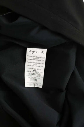 Mini jupe Agnès B. Noir en Polyester