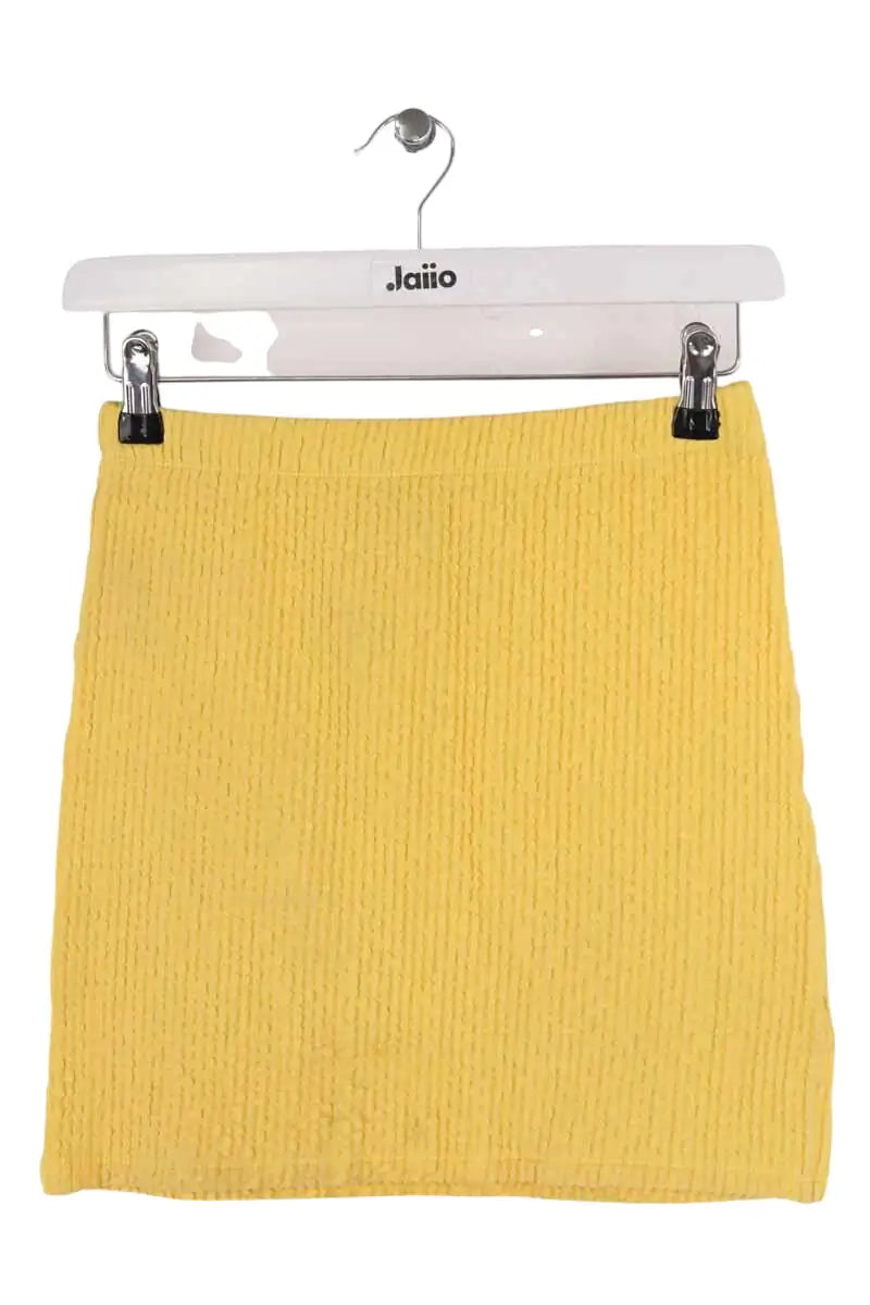 Mini jupe Albertine Jaune en Synthétique, taille S - Seconde Main
