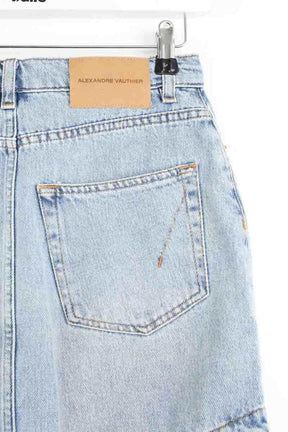 Mini jupe Alexandre Vauthier Bleu en Coton