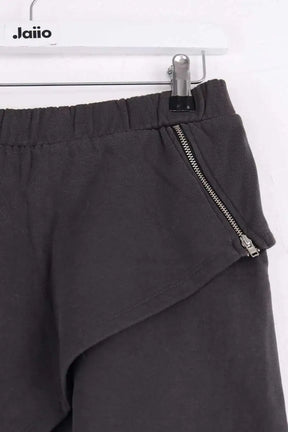 Mini jupe American Vintage Gris en Coton