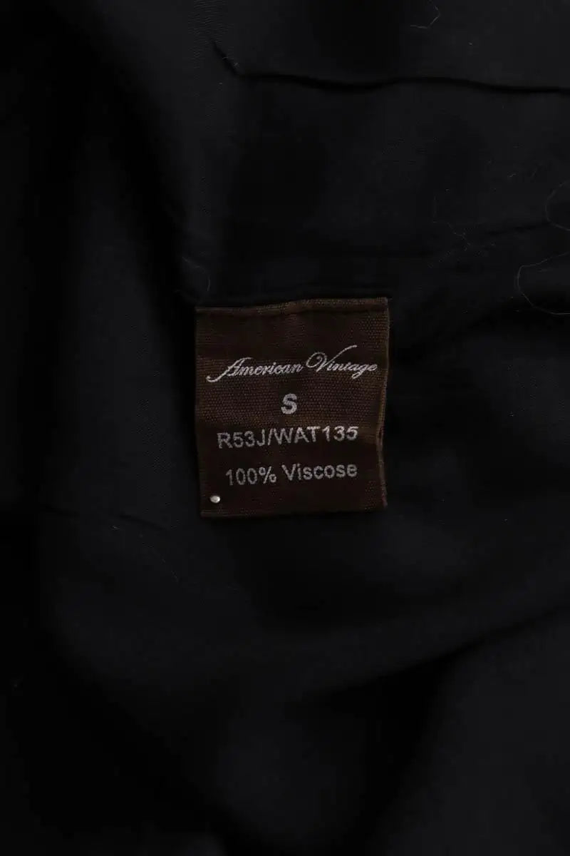 Mini jupe American Vintage Noir en Viscose