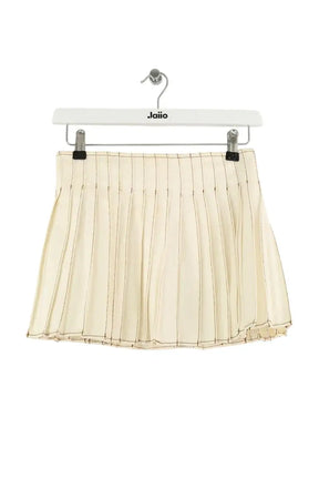 Mini jupe Ami Beige en Coton, taille XS - Seconde Main
