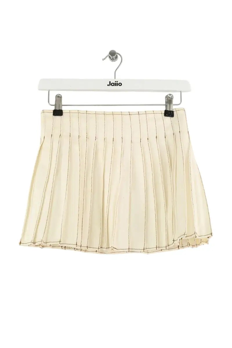 Mini jupe Ami Beige en Coton, taille XS - Seconde Main