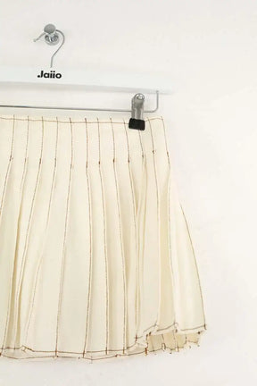 Mini jupe Ami Beige en Coton