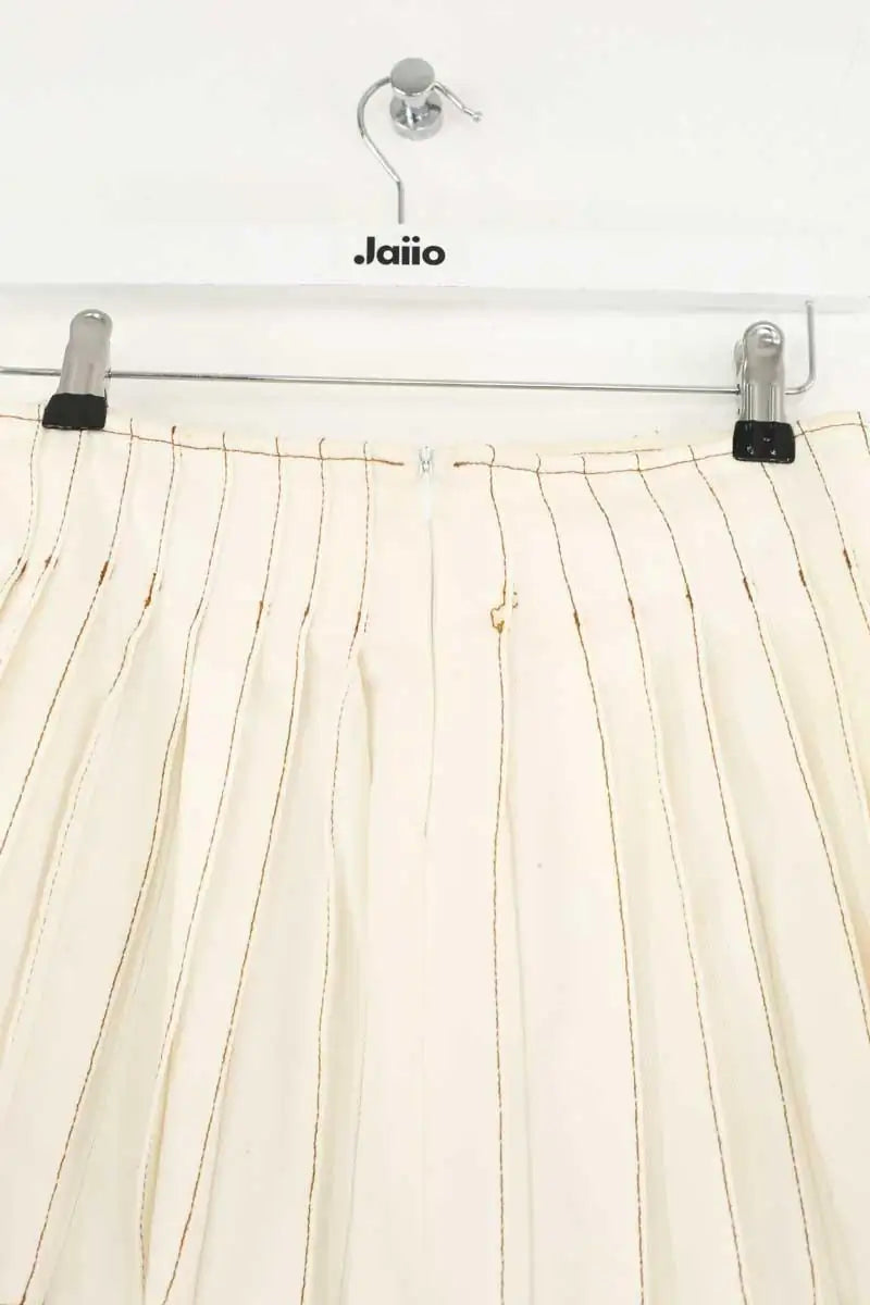 Mini jupe Ami Beige en Coton