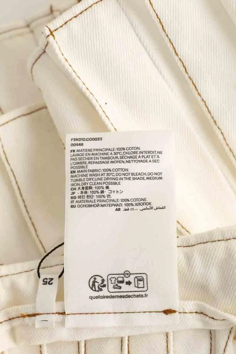 Mini jupe Ami Beige en Coton