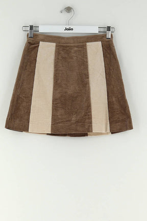 Mini jupe Antik Batik Marron en Coton