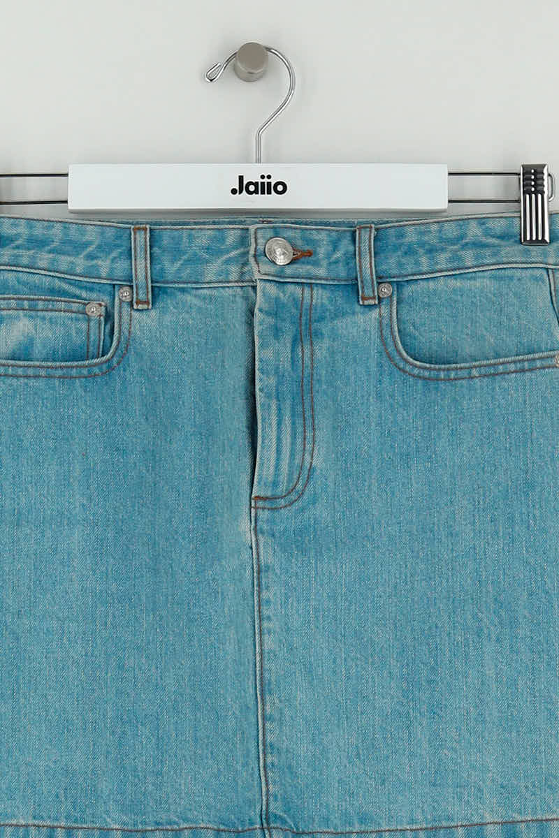 Mini jupe APC Bleu en Coton