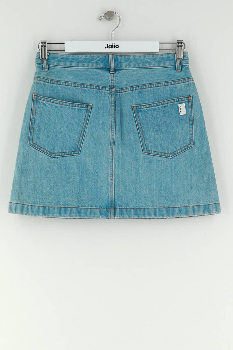 Mini jupe APC Bleu en Coton