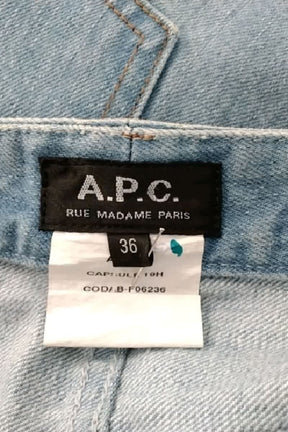 Mini jupe APC Bleu en Coton
