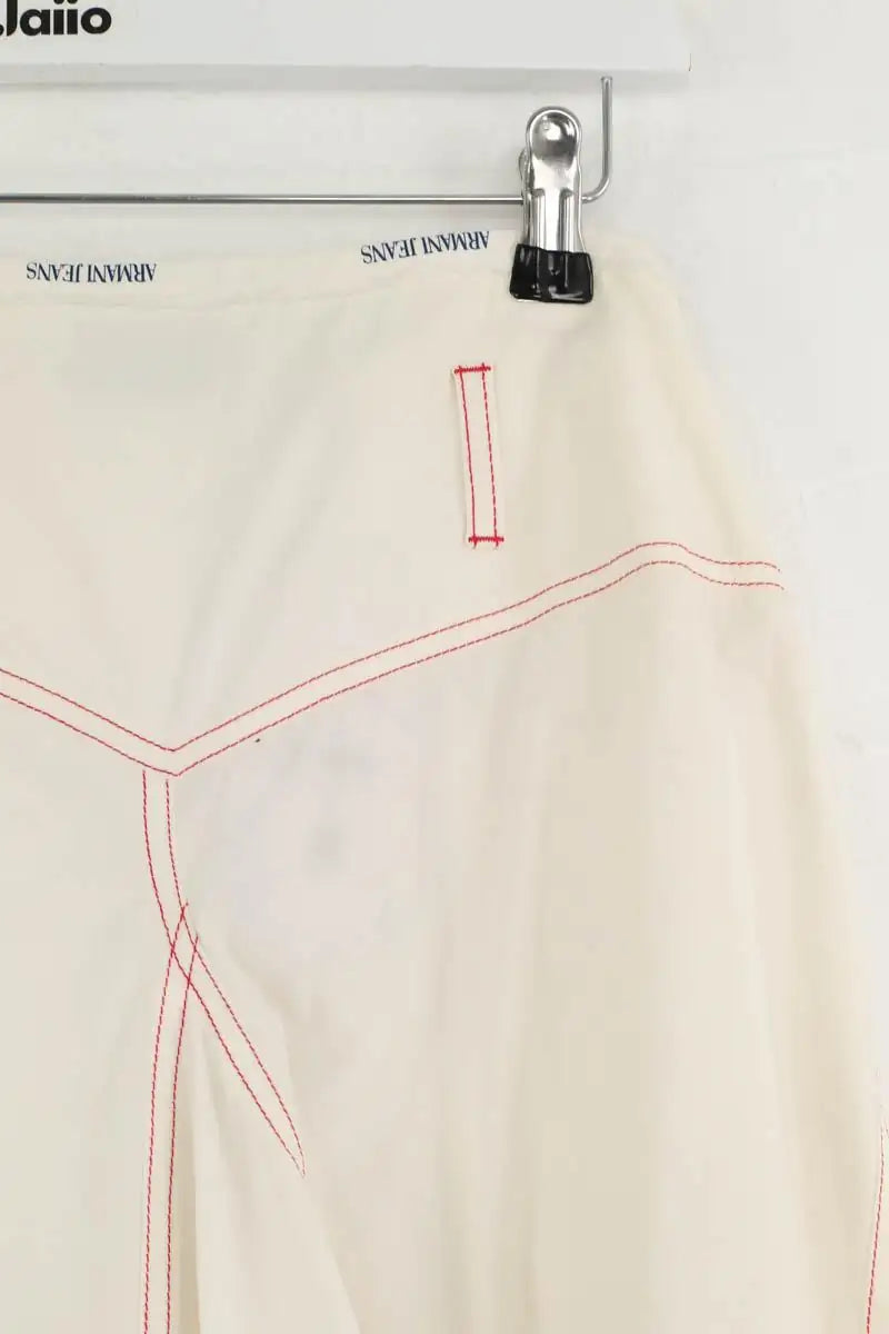 Mini jupe Armani Jeans Blanc en Coton