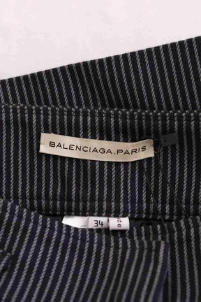 Mini jupe Balenciaga Gris en Coton