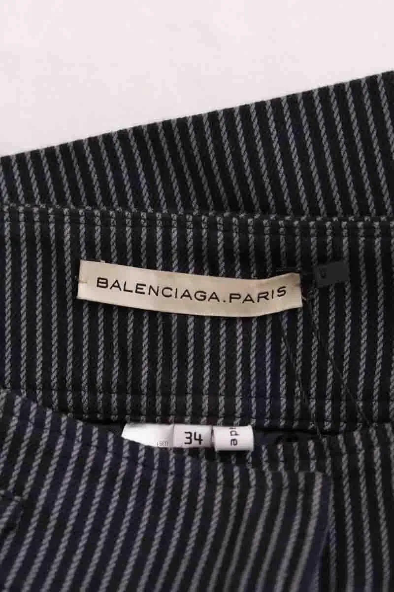 Mini jupe Balenciaga Gris en Coton