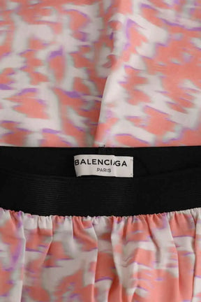 Mini jupe Balenciaga Rose en Synthétique