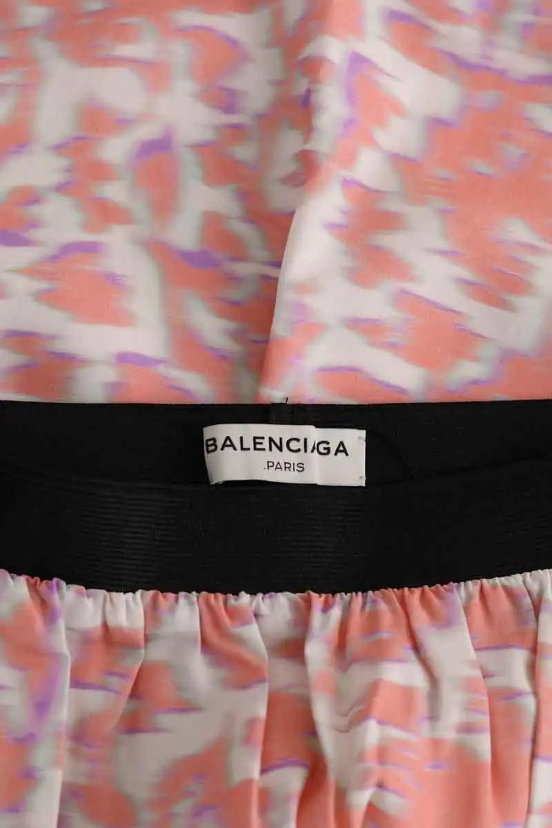 Mini jupe Balenciaga Rose en Synthétique