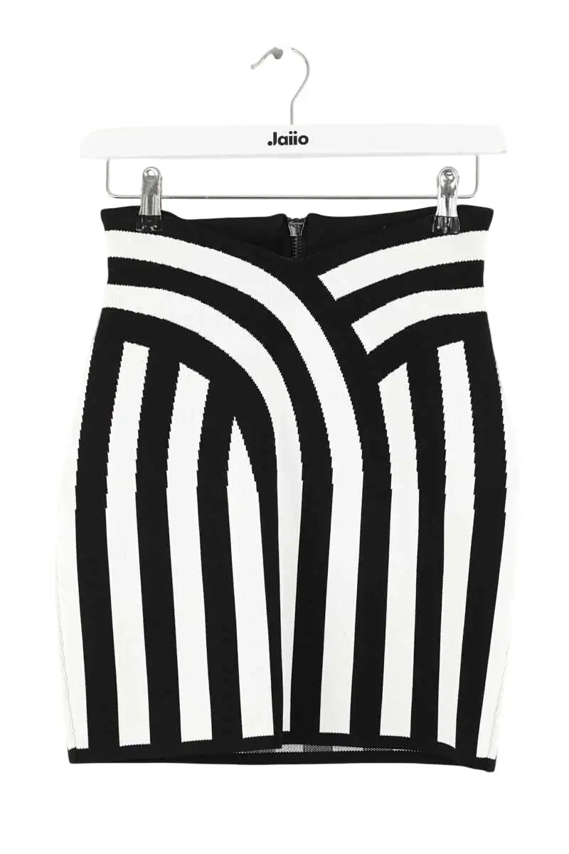 Mini jupe Balmain Noir en Viscose, taille S - Seconde Main