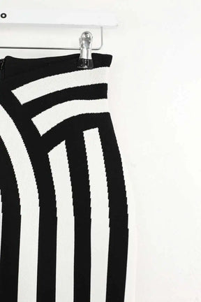 Mini jupe Balmain Noir en Viscose