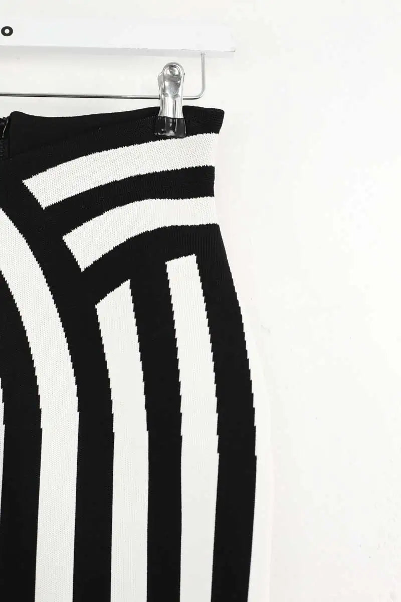 Mini jupe Balmain Noir en Viscose
