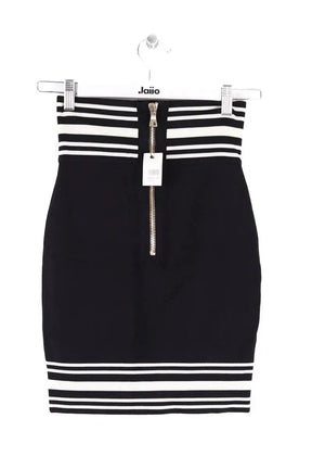 Mini jupe Balmain Noir en Viscose