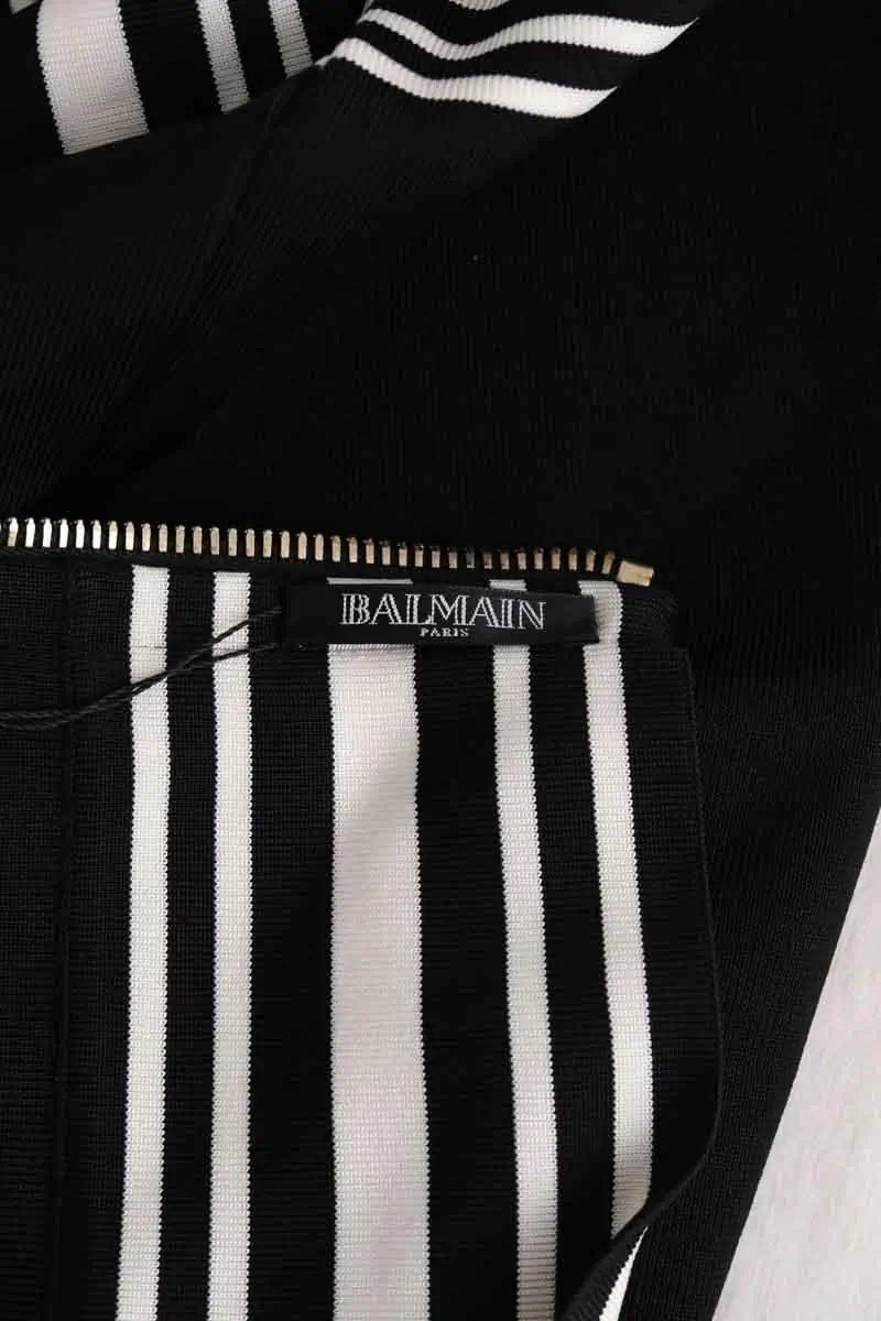 Mini jupe Balmain Noir en Viscose
