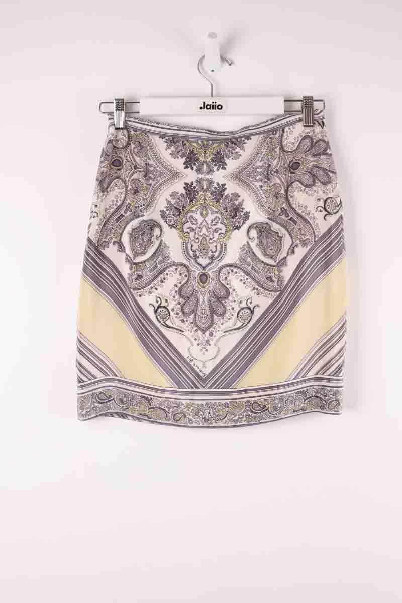 Mini jupe Barbara Bui Beige en Soie