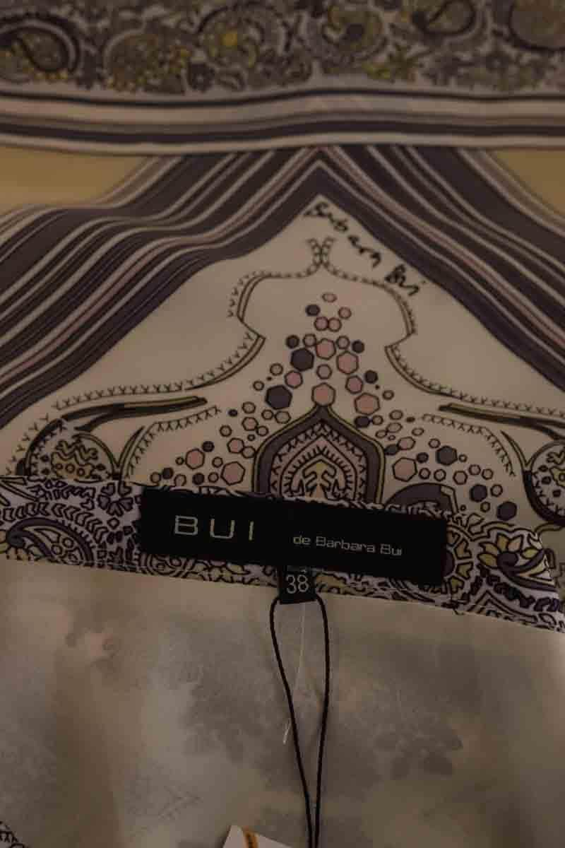 Mini jupe Barbara Bui Beige en Soie