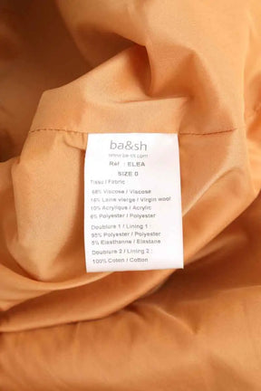 Mini jupe Ba&Sh Elea Jaune en Viscose