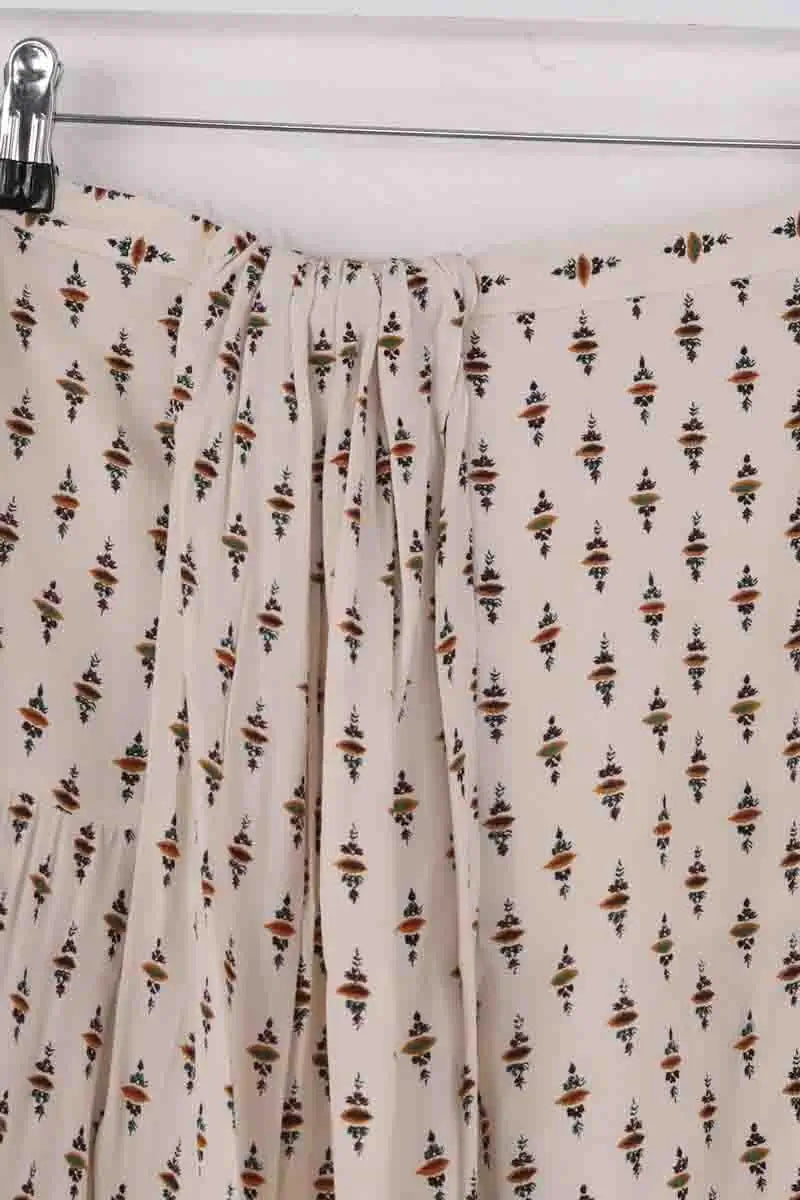 Mini jupe Ba&Sh Evans Ecru en Viscose
