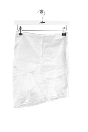 Mini jupe Bash Gris en Cuir, taille XS - Seconde Main