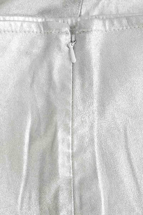 Mini jupe Bash Gris en Cuir