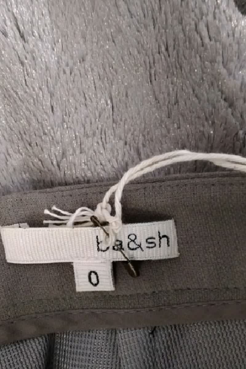 Mini jupe Bash Marron en Polyester