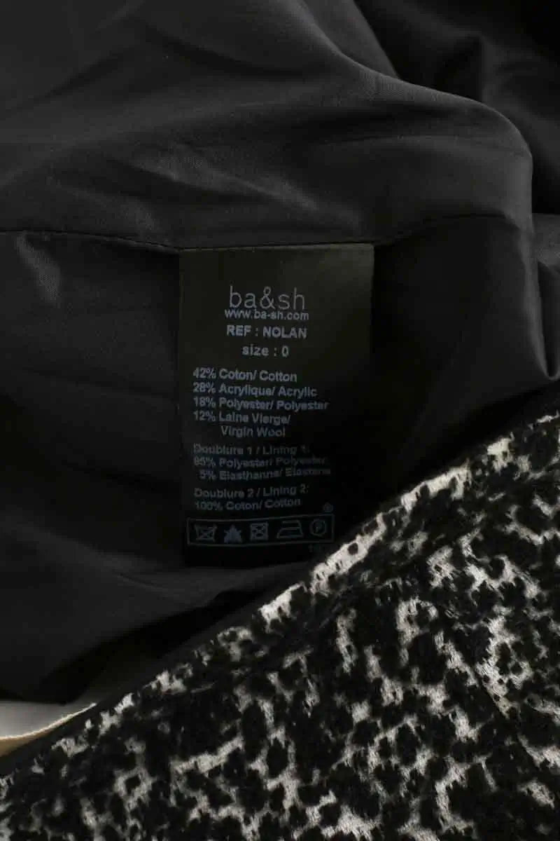 Mini jupe Bash Noir en Coton