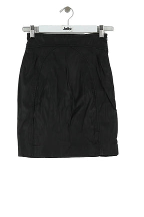 Mini jupe Bash Noir en Cuir, taille S - Seconde Main