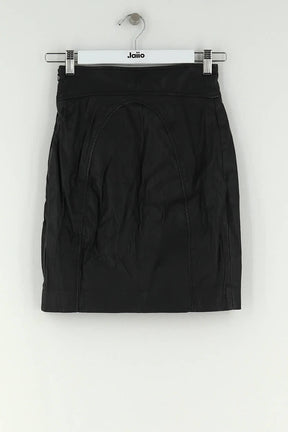 Mini jupe Bash Noir en Cuir