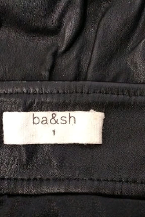 Mini jupe Bash Noir en Cuir