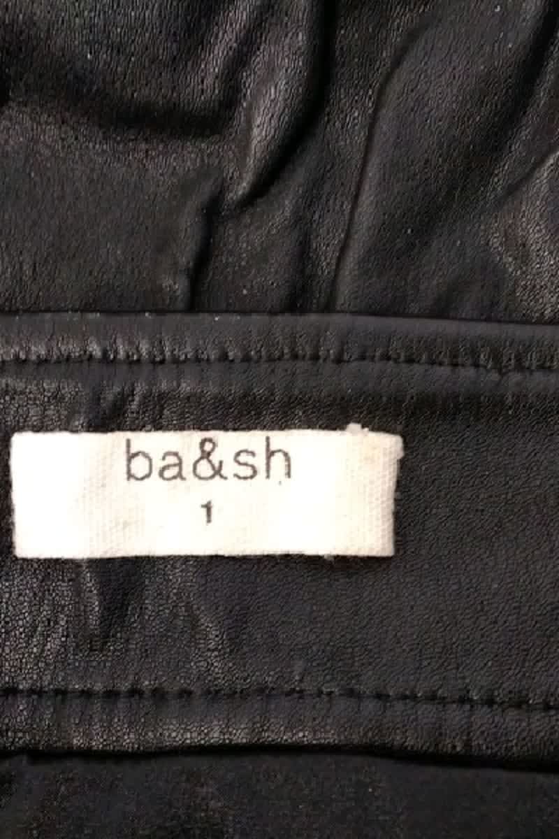 Mini jupe Bash Noir en Cuir