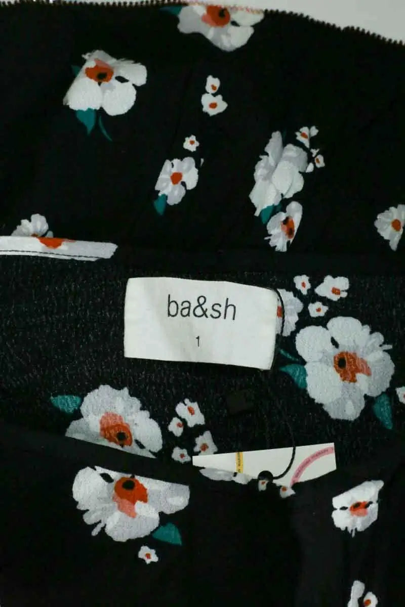 Mini jupe Ba&Sh Noir en Viscose