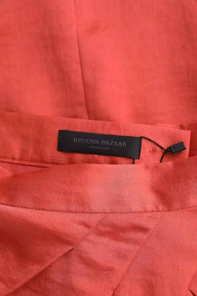 Mini jupe Bruuns Bazaar Orange en Synthétique