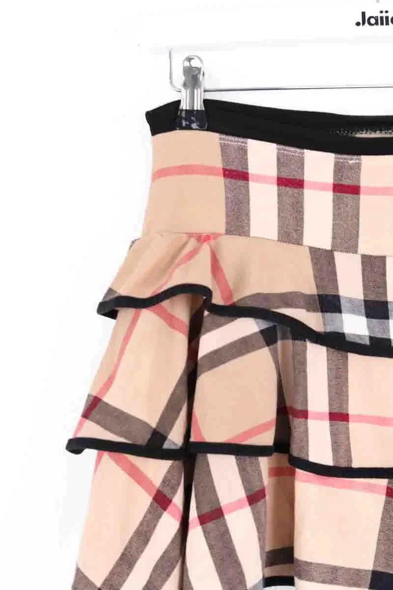 Mini jupe Burberry Beige en Coton
