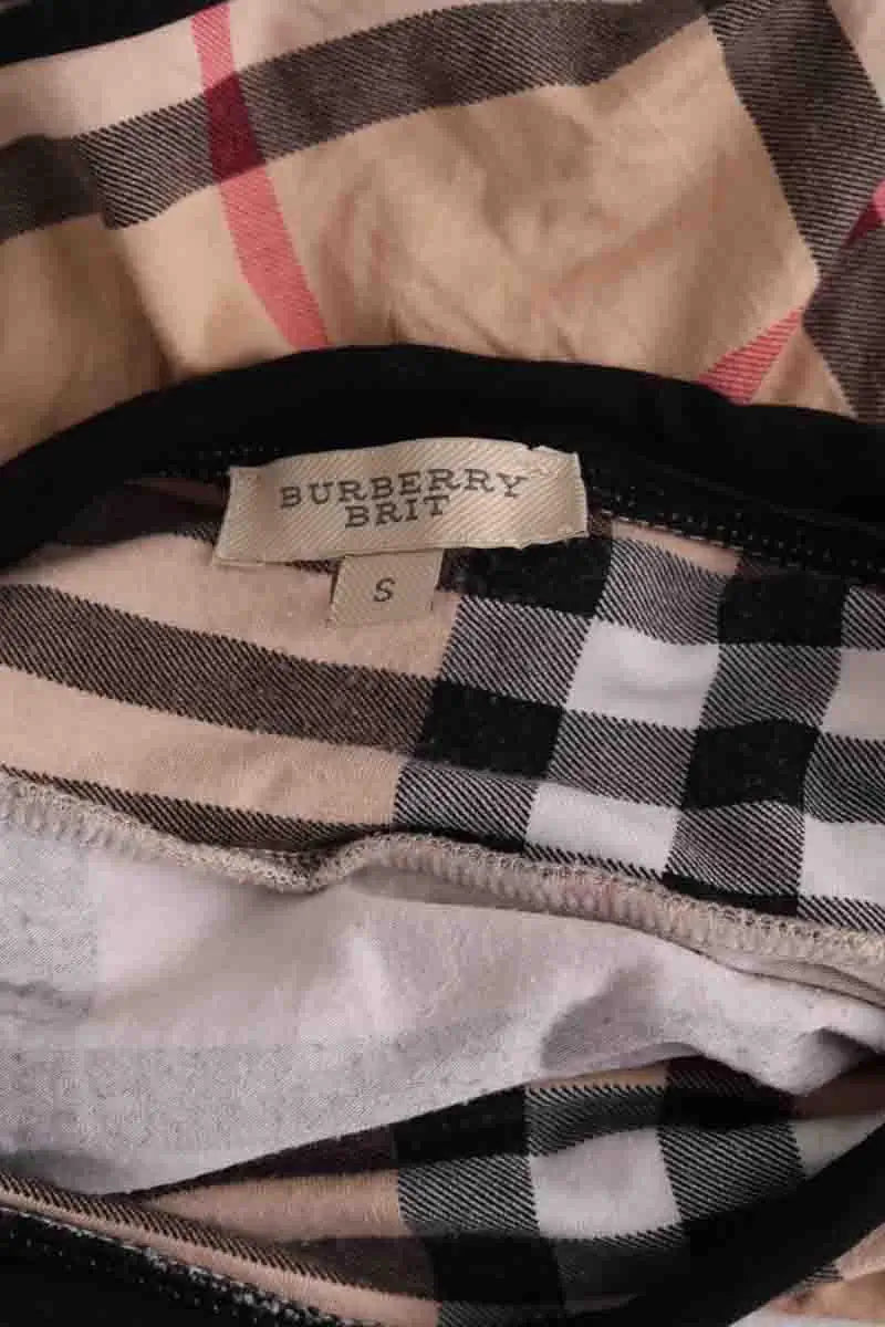 Mini jupe Burberry Beige en Coton