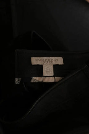 Mini jupe Burberry Noir en Cuir