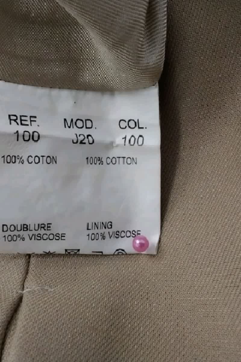 Mini jupe Carven Beige en Coton
