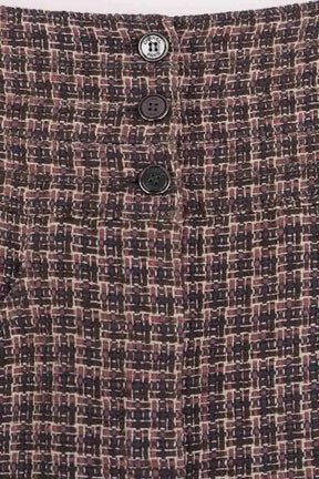 Mini jupe Chanel Marron en Tweed