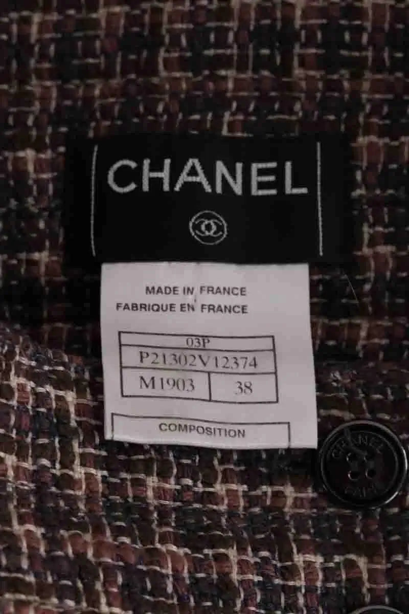 Mini jupe Chanel Marron en Tweed