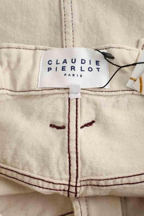 Mini jupe Claudie Pierlot Beige en Coton