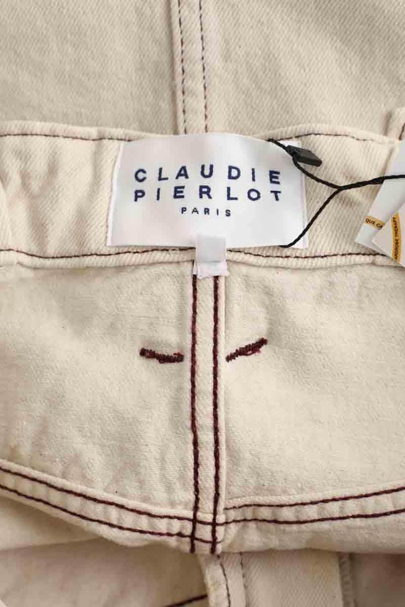 Mini jupe Claudie Pierlot Beige en Coton