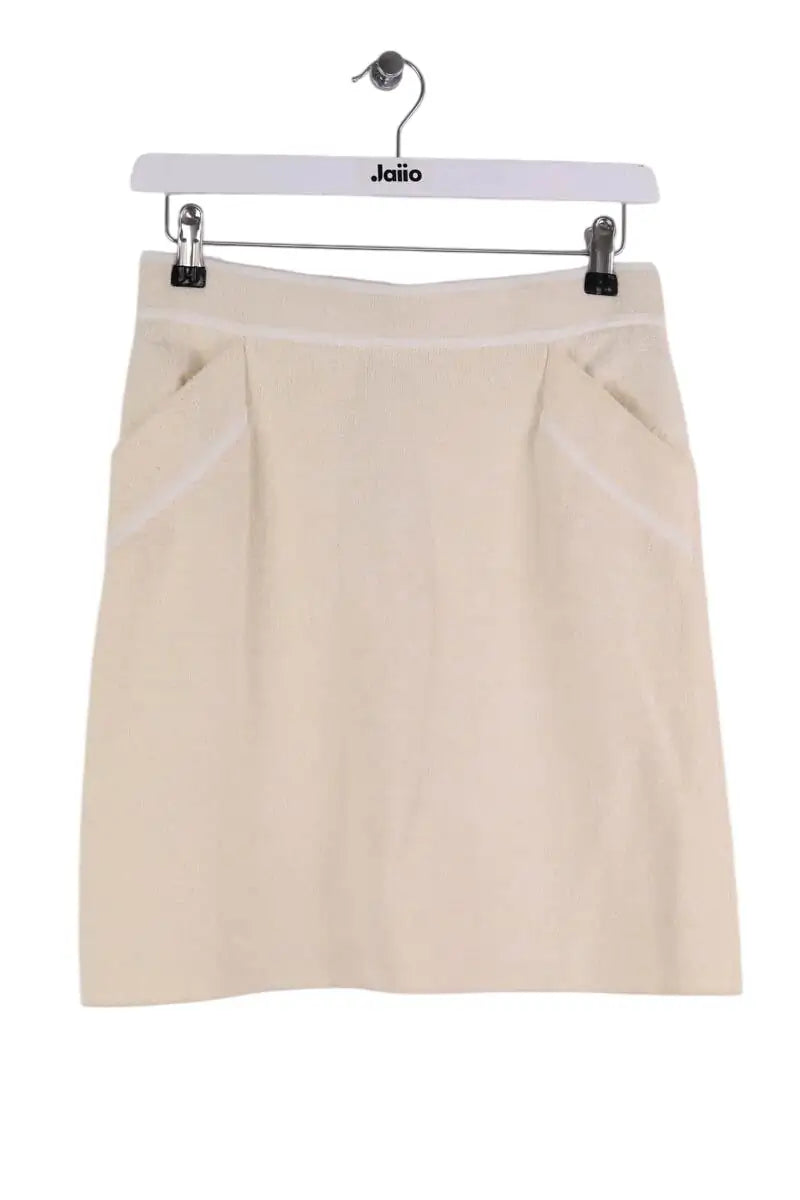 Mini jupe Claudie Pierlot Ecru en Coton, taille M - Seconde Main